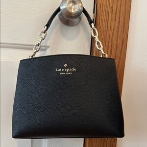 Kate Spade Black Aubrey Satchel Top Chain Handle Crossbody Bag New